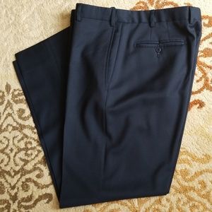 Zanella Men’s “Todd” Flat Front Wool Dress Pants